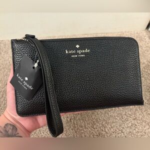 Kate Spade Textured Black Clutch/Wristlet
